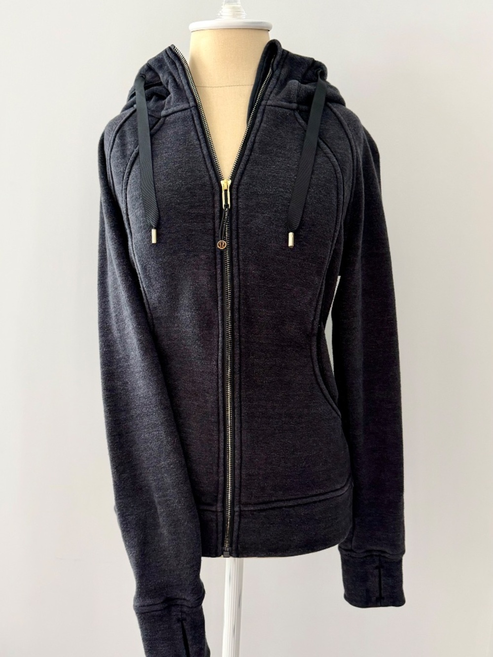 Lululemon Scuba Full-Zip Hoodie — Black/Gold - Picture 3 of 7